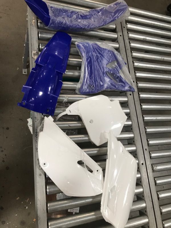 Photo 2 of (MISSING HARDWARE) 
hongyu YZ85 Blue Plastic Body Fender Kit for YZ85 Pit Dirt Bikes
