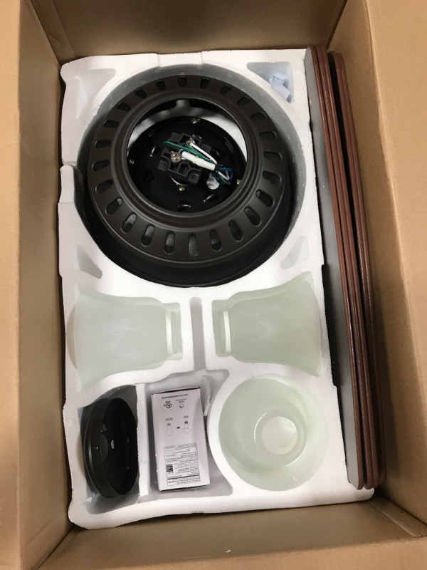 Photo 1 of (STOCK PIC INACCURATELY REFLECTS ACTUAL PRODUCT)
Hunter Oakhurst 52 in. LED Indoor Low Profile Brushed Nickel Ceiling Fan with Light Kit