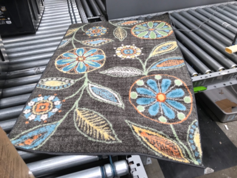 Photo 1 of 30" x 46" flower design rug