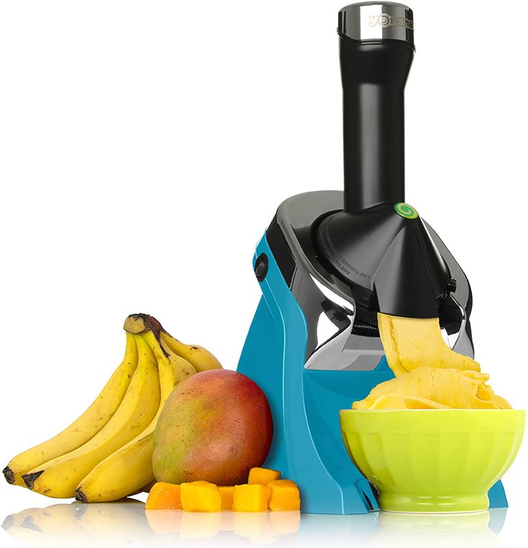 Photo 1 of Yonanas 988TL Deluxe Vegan Non-Dairy Frozen Fruit Soft Serve Dessert Maker, BPA Free, Includes 75 Recipes, 200 Watts, Teal