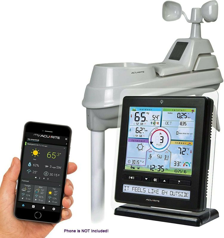 Photo 1 of AcuRite Iris Professional 5-in-1 Weather Station with PC Connect Display 01536M