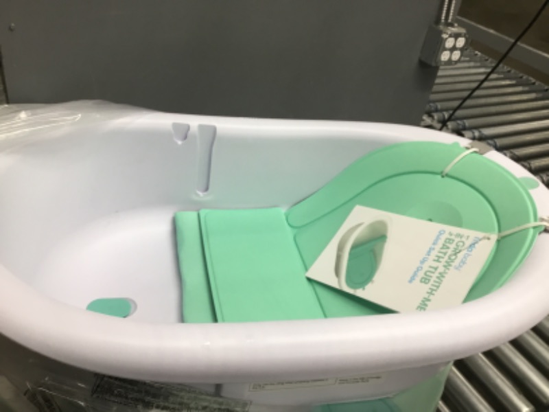 Photo 2 of 4-in-1 Grow-with-Me Bath Tub by Frida Baby Transforms Infant Bathtub to Toddler Bath Seat with Backrest