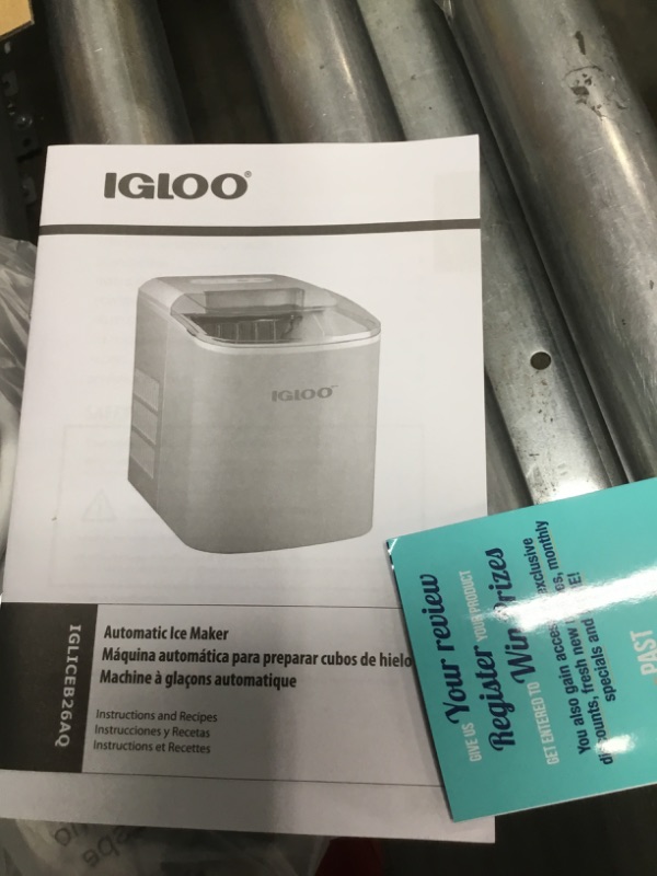 Photo 4 of Igloo Automatic Portable Electric Countertop Ice Maker Machine, 26 Pounds in 24 Hours, 9 Ice Cubes Ready in 7 minutes