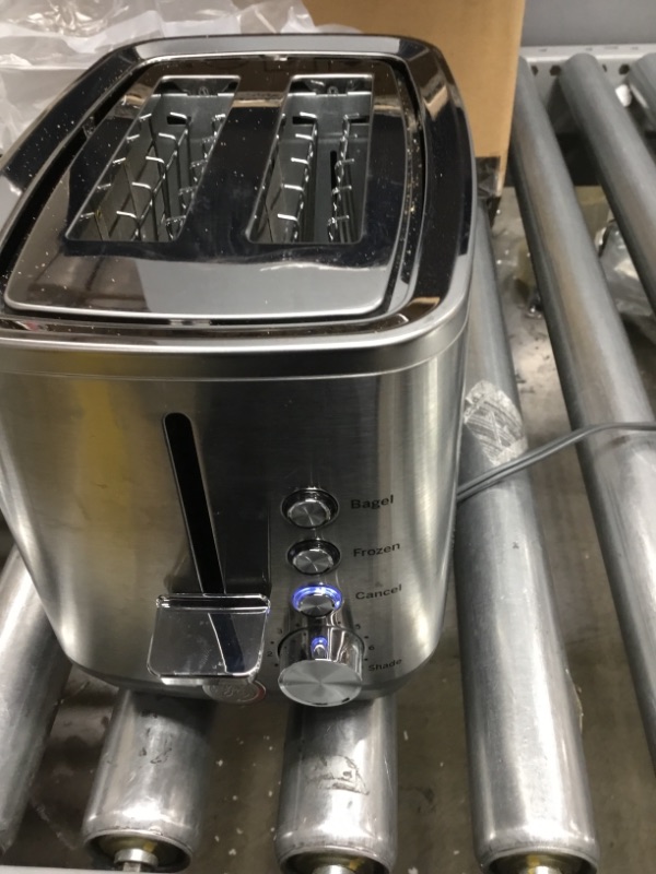 Photo 3 of GE Stainless Steel Toaster | 2 Slice | Extra Wide Slots 850 Watts