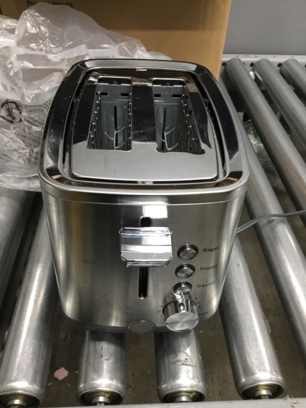 Photo 2 of GE Stainless Steel Toaster | 2 Slice | Extra Wide Slots 850 Watts