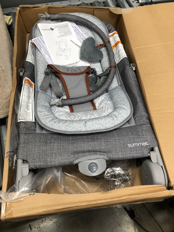 Photo 2 of Summer Infant 2-in-1 Bouncer & Rocker Duo Heather Grey
