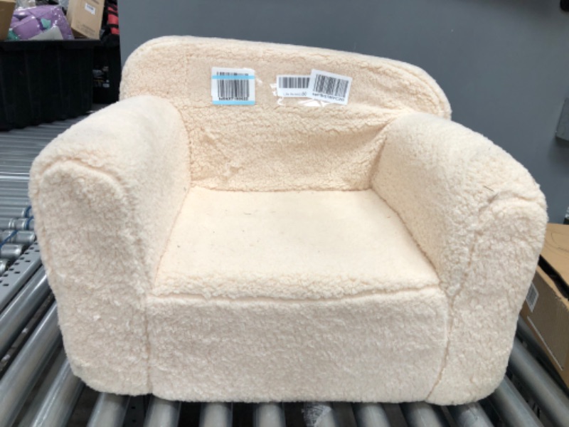 Photo 2 of Delta Children Cozee Sherpa Chair, Cream
