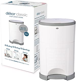 Photo 1 of Dekor Classic Hands-Free Diaper Pail, 1 Refill