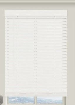 Photo 1 of 2" Traditional Cordless Faux Wood Blinds
27.5''x48''