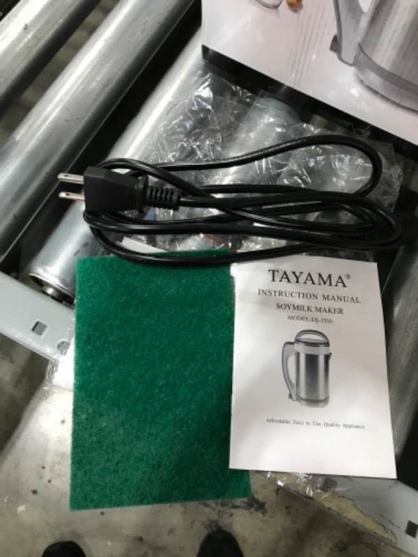 Photo 5 of ***PARTS ONLY***Tayama DJ-15SS Soymilk Make, 1.3 liter, Stainless steel

