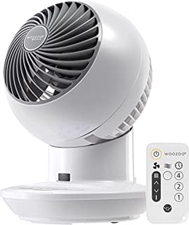 Photo 1 of IRIS USA WOOZOO Oscillating Fan, Vortex Fan, Remote Equipped 4-in-1 Fan w/ Timer/ Multi Oscillation/ Air Circulator/ 3 Speed Settings, 52ft Max Air Distance, Small White
