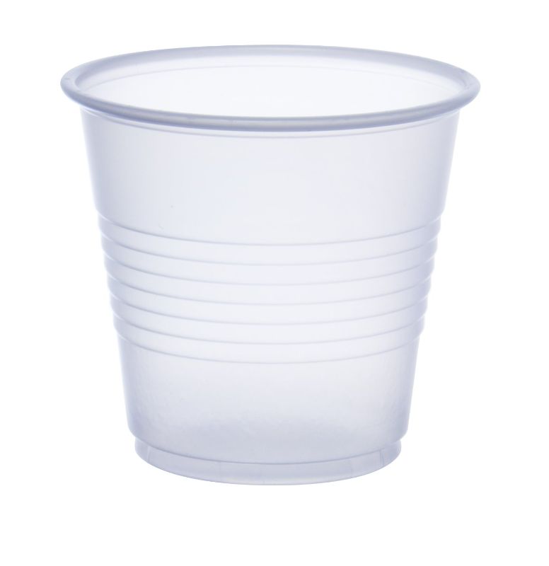 Photo 1 of Dart Y35 3.5 oz Trans Ribbed Wall PS Cup (Case of 2500)