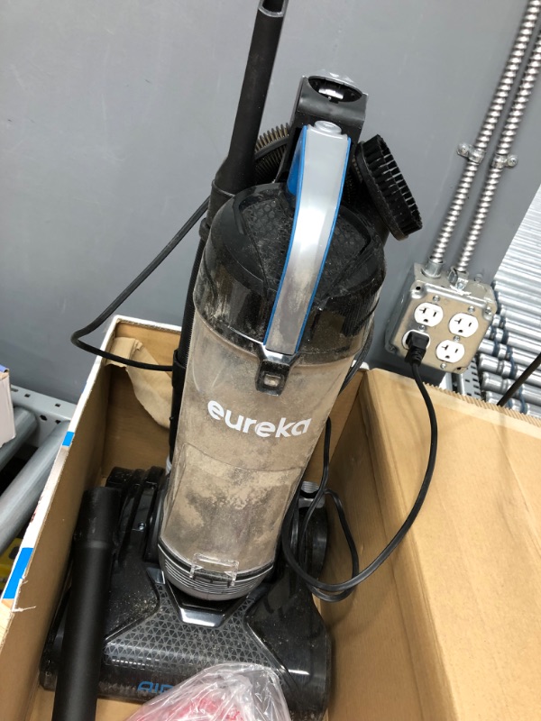 Photo 2 of *NEEDS VERY DEEP CLEANING*
ureka Airspeed Ultra-Lightweight Compact Bagless Upright Vacuum Cleaner, Replacement Filter, Blue
