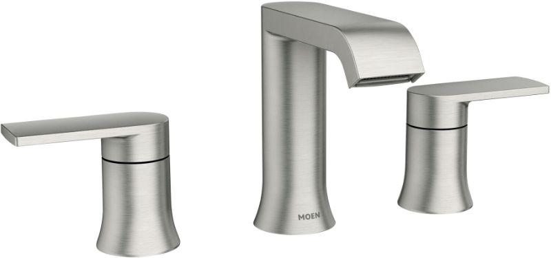 Photo 1 of Moen 84763 Genta 1.2 GPM Widespread Bathroom Faucet - Nickel
