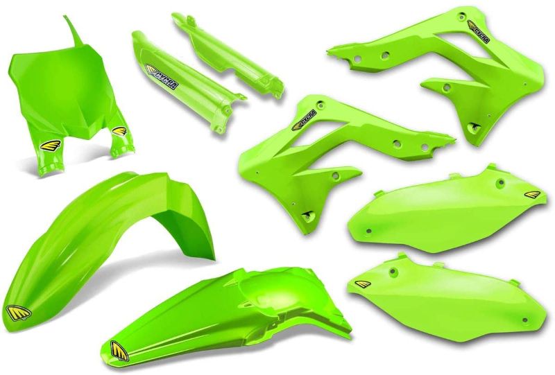 Photo 1 of **HAS SCRATCHES**
Cycra Powerflow Plastic Kit (Green) Compatible with 13-15 Kawasaki KX450F
