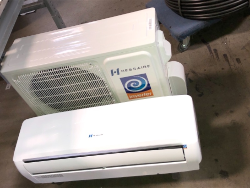 Photo 8 of Hessaire DIY 12,000 BTU 1-Ton Ductless Mini Split Air Conditioner and Heat Pump with Variable Speed Inverter and Remote, 208/230V