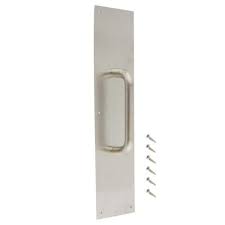 Photo 1 of 4 in. x 16 in. Stainless Steel Pull Plate
