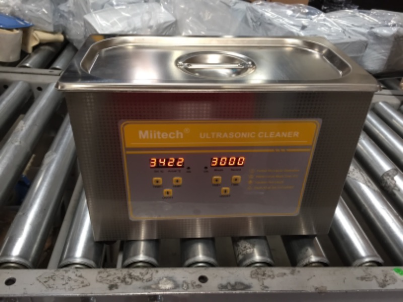 Photo 2 of Home Ultrasonic Cavitation Machine, Professional 4.5L Ultrasonic Cleaner with Digital Timer and Heater, 40kHz Retainer Denture and Jewelry Cleaner
