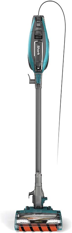 Photo 1 of Shark ZS362 APEX Corded Stick Vacuum with DuoClean and Self-Cleaning Brusholl, Precision Duster, Crevice and Pet Multi-Tool, Forest Mist Blue, 10.2 in L x 9.8 in W x 46.4 in H
