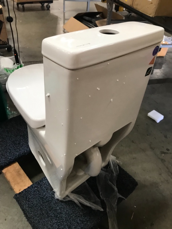 Photo 8 of (USED AND DIRTY)
Swiss Madison SM-1T257 Sublime II Compact 24" Length One Piece Toilet Dual Flush 0.8/1.28 GPF with Side Holes, Glossy White