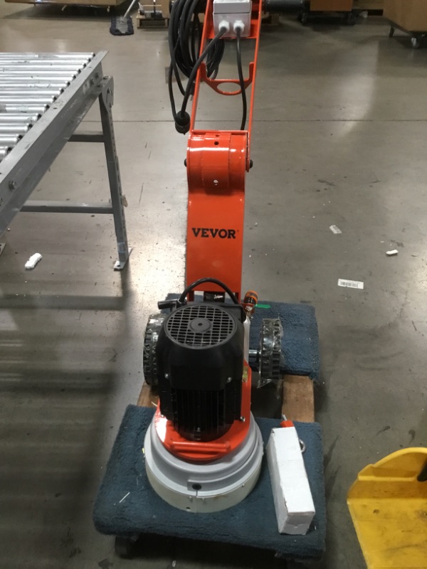 Photo 2 of VEVOR Electric Concrete Floor Grinder 10" Walk-Behind Grinder 1.5HP Concrete Floor Polisher, 34"-46" Adjustable Grinding Machine, 1720RPM 1Phase Surfacing Grinder for Granite/Marble/Concrete/Stones