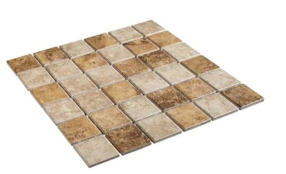 Photo 1 of 
Daltile
Rio Mesa Desert Sand 12 in. x 12 in. x 6 mm Ceramic Mosaic Floor and Wall Tile (1 sq. ft./Each)12 pack 