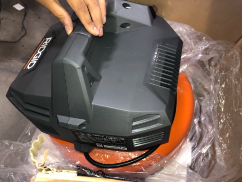 Photo 5 of RIDGID 6 Gal. Portable Electric Pancake Air Compressor