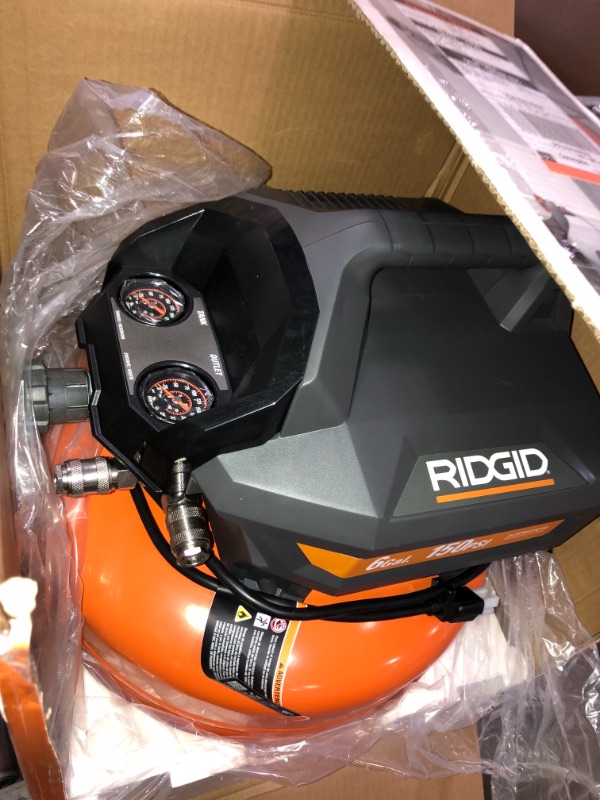 Photo 3 of RIDGID 6 Gal. Portable Electric Pancake Air Compressor