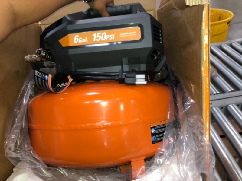 Photo 2 of RIDGID 6 Gal. Portable Electric Pancake Air Compressor