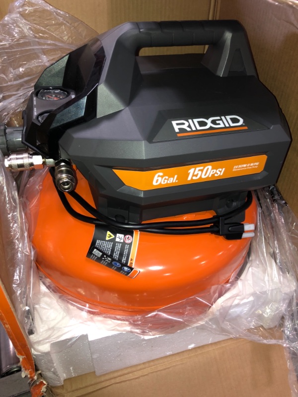 Photo 7 of RIDGID 6 Gal. Portable Electric Pancake Air Compressor