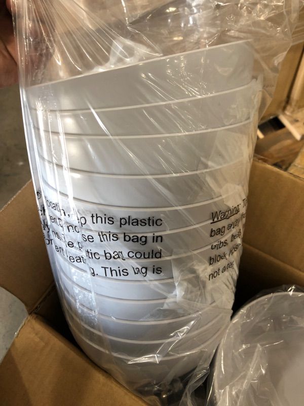Photo 1 of 37oz Plastic Cereal Bowl - Room Essentials™-24 pack grey 
