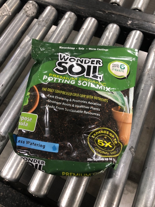 Photo 2 of Premium Organic Coco Coir Potting Garden Soil - 3 lbs. Expands Up to 3 Gal.