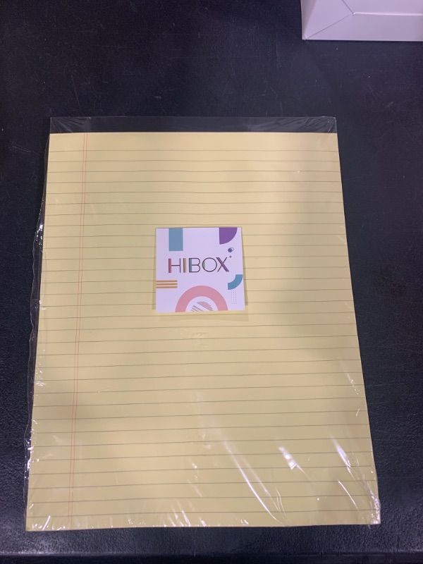 Photo 2 of HIBOX 4PCS Legal Pads, 8.5x11inch 45 Sheets Wide Ruled Lined Perforated Notepads Writing Pads Yellow Paper Pads for Student Study Work Office