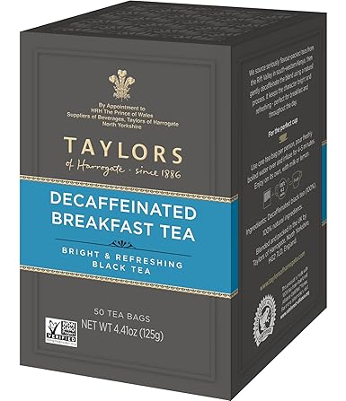 Photo 1 of Taylors of Harrogate Decaffeinated Breakfast, 50 Teabags // bb 03/2026