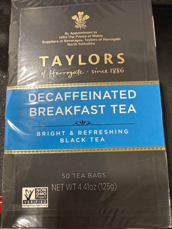 Photo 2 of Taylors of Harrogate Decaffeinated Breakfast, 50 Teabags // bb 03/2026