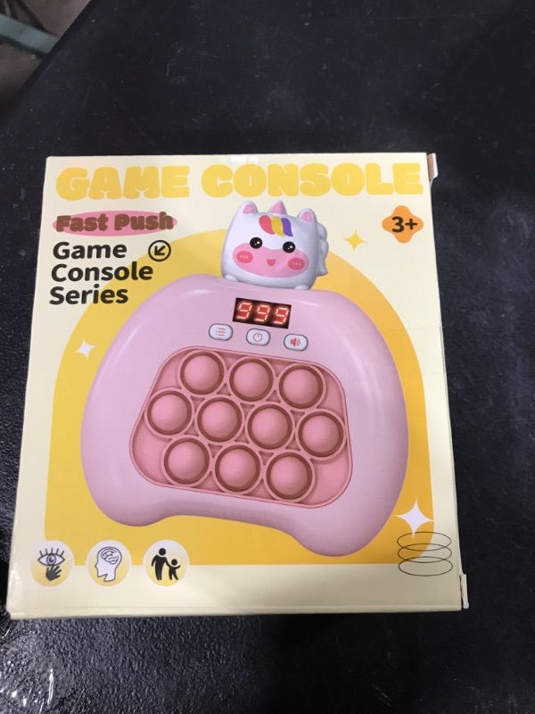 Photo 1 of OAKTECH Quick Push Console Game, Pop Game Light up Fidget Toy, Handheld Puzzle Game Fast Push Bubble Game with Game Clearance Screen for Kids Teens Adults (Puppy)