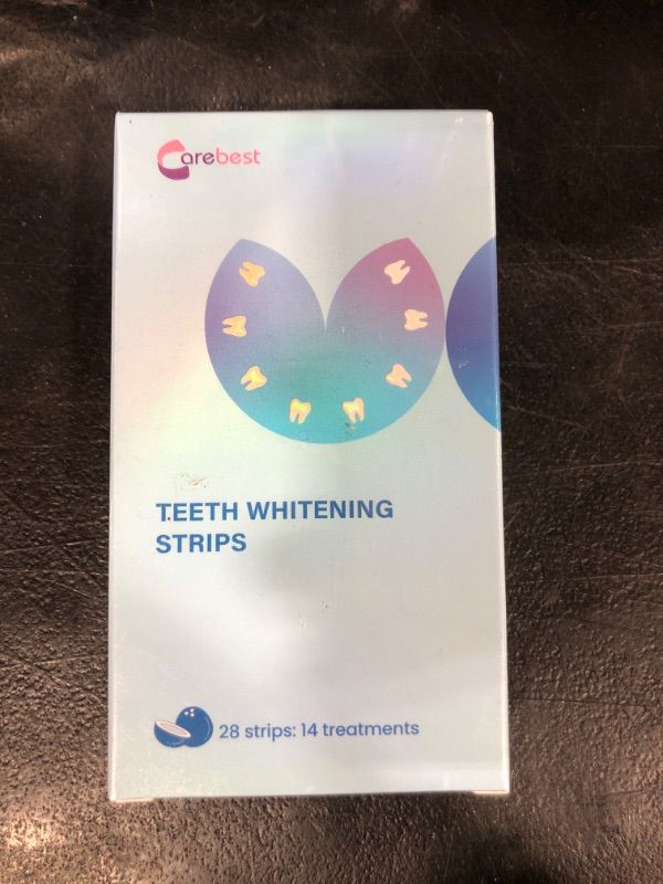 Photo 1 of Carebest Teeth Whitening Strips-Professional White Strips for Sensitive Teeth Whitening Kit,Enamel Safe Coconut Whitener Strip for Teeth Whitening,Effective for Teeth Stains Remove?28 Strips?