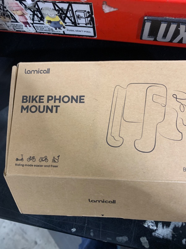 Photo 3 of Lamicall Motorcycle Phone Mount Holder - [Camera Friendly] [1s Lock] Bike Phone Holder Handlebar Clamp