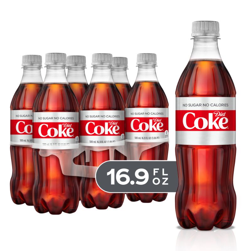 Photo 1 of Diet Coke Soda, 16.9 Fl Oz - 6 Pk
