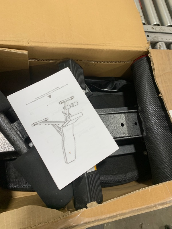 Photo 1 of Yoleo Adjustable Weight Bench for Full Body Workout; Foldable Bench Press Bench of Home Gym Strength Training; Incline Decline Flat Utility Workout Bench with Quick Folding and Fast Adjustment (Black)