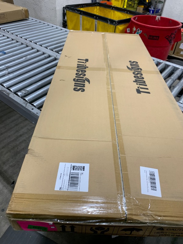 Photo 1 of Tribesigns Computer Desk, 63 inch Large Office Desk Computer Table Study Writing Desk Workstation for Home Office, Walnut