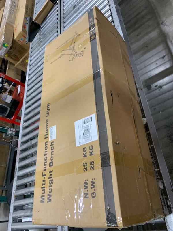 Photo 1 of Profihantel Adjustable Weight Bench, Bench Press Rack with Squat Rack, Leg Exercises Preacher Curl Rack for Home Gym Full Body Workout