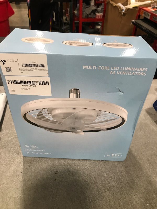 Photo 2 of Socket Ceiling Fan Light Bedroom:13 Inch Small Ceiling Fans with Lights and Remote 3 Color Screw in Fan Dimmable LED Ceiling Fan Socket Replacement for Light Bulb Kitchen Living Room Garage