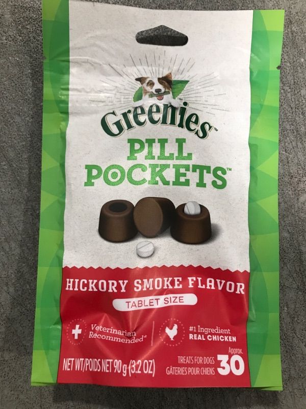 Photo 2 of Greenies Pill Pockets Canine Hickory Smoke Flavor Dog Treats