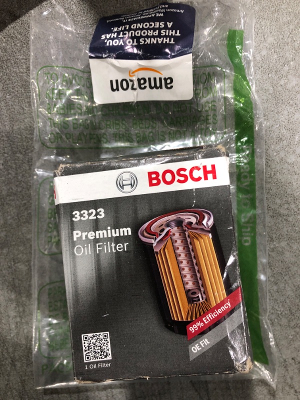 Photo 1 of BOSCH 3323 Premium Oil Filter With FILTECH Filtration Technology - Compatible With Select Acura MDX, RDX, RSX, TL; Chrysler; Dodge; Ford; Honda Accord, Civic, CR-V, Pilot; Infiniti; Nissan + More