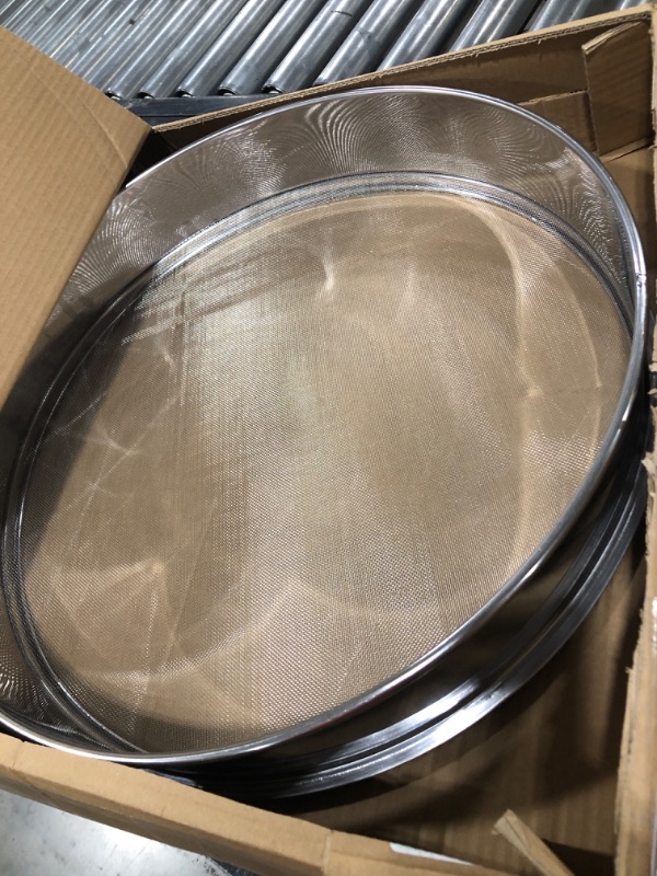 Photo 2 of Vibrating Sifter Mesh Screen Stainless Steel Vibrating Sieve Mesh Screen 20 Mesh for Dia 19.6" Automatic Powder Sifter Machine