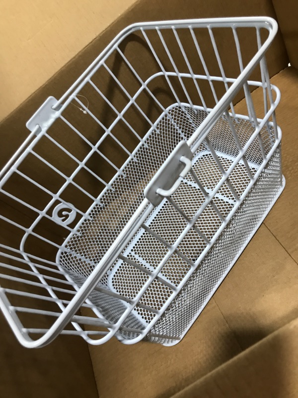 Photo 1 of  Basket Lift-Off Detachable, Wire Mesh, with Swing up Handle with Bracket.