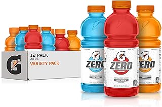 Gatorade G Zero Thirst Quencher, 3 Flavor Variety Pack, 20oz Bottles ...