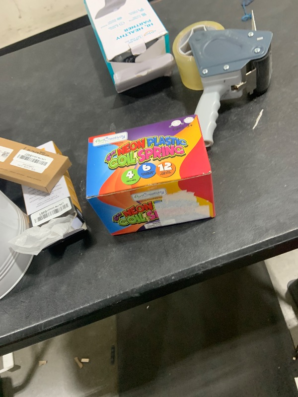 Photo 1 of ArtCreativity Extra-Long Neon Mini Coil Springs- 12 Pack- 4 Inch Colorful Plastic Coil Spring Set- Fun Birthday Party Favors for Kids, Cute Prize, Goody Bag Fillers, Stocking Stuffers, Novelty Gift