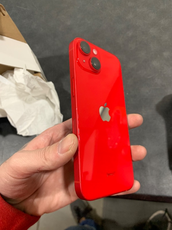 Photo 1 of Apple iPhone 14, 128GB, (Product) Red - Unlocked (Renewed Premium)